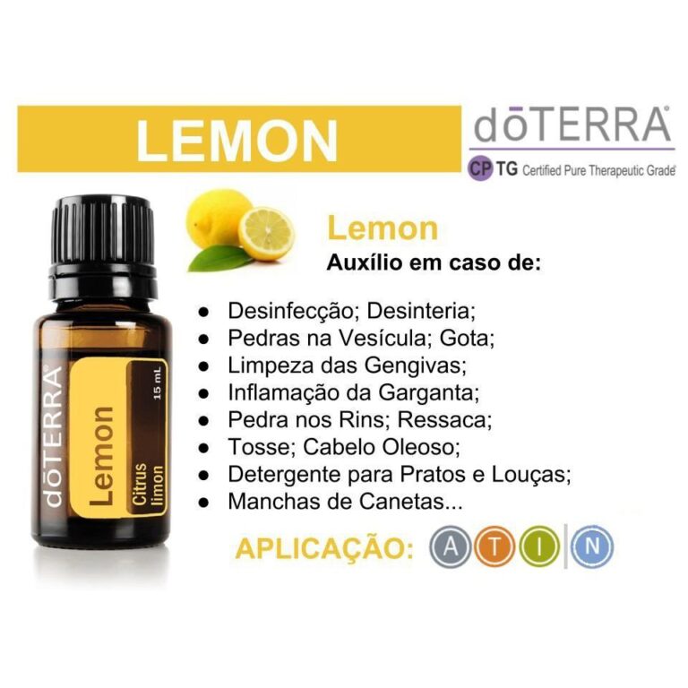  leo Essencial Lemon 5ml DoTERRA Gabriela Bigai