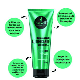 SUPERMASCARA ACIDIFICANTE REDUTOR DE PH 240GR HASKELL