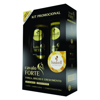 PROMOPACK CAVALO FORTE 500ML: SH500ML+COND500ML HASKELL