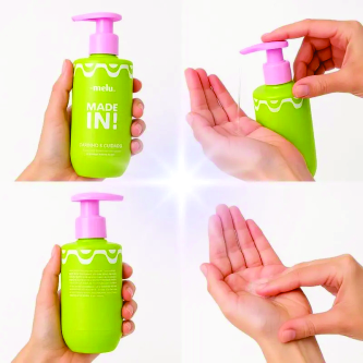 SABONETE LIQUIDO CORPO E MAO CARINHO CUIDADO MADE IN RRB5101 MELU RUBY ROSE