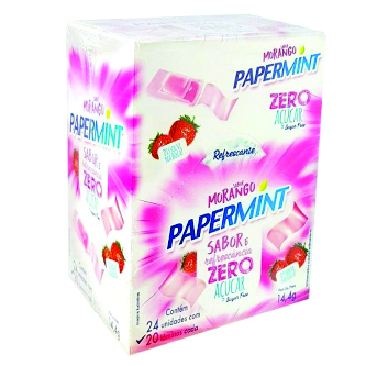 Lâmina Bucal Refrescante Papermint Sabor Morango Ice