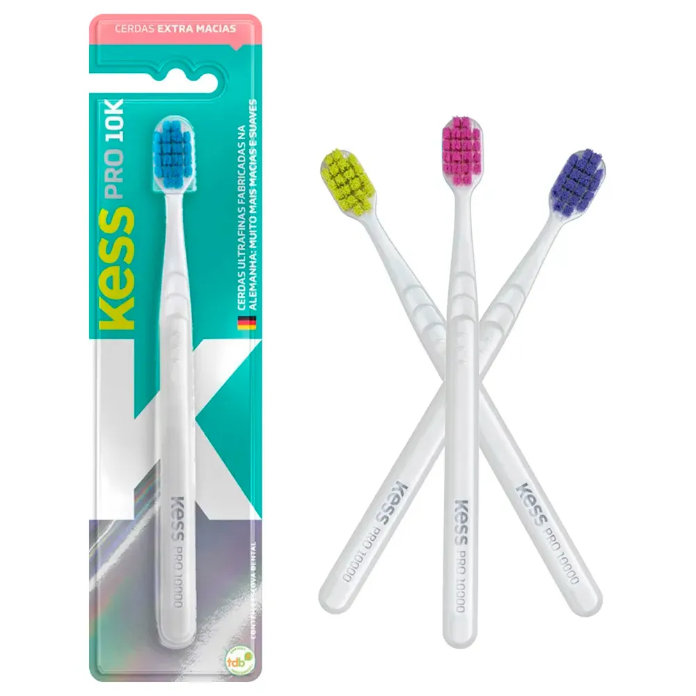 ESCOVA DENTAL KESS PRO 10K WHITE EXTRA MACIA